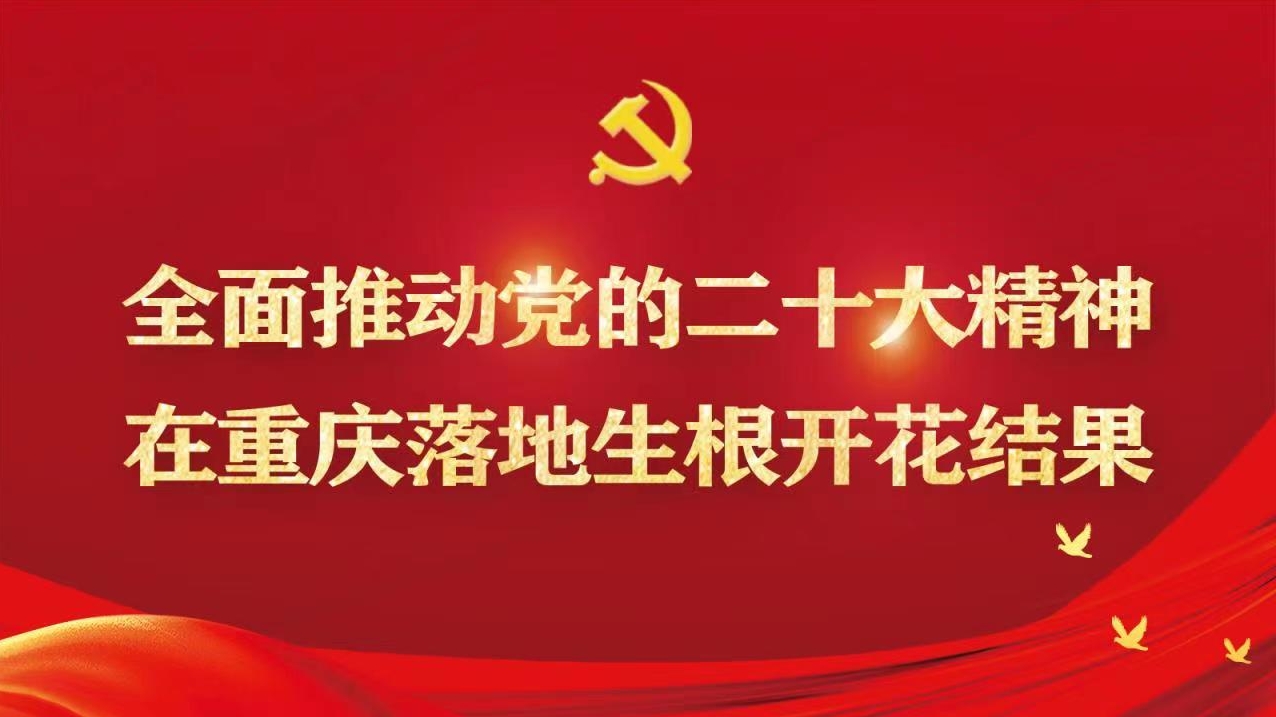 全面推动党的二十大精神在重庆落地生根开花结果