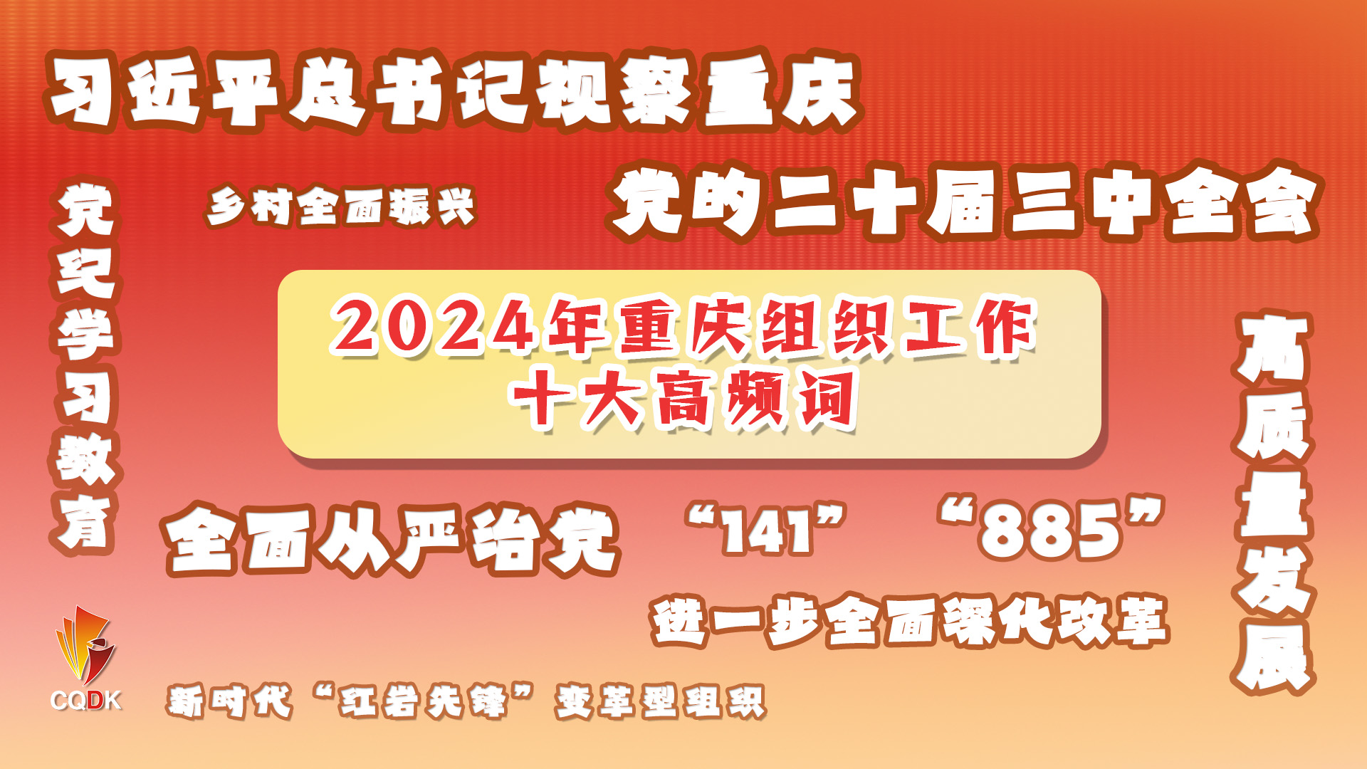 2024年重庆组织工作十大高频词