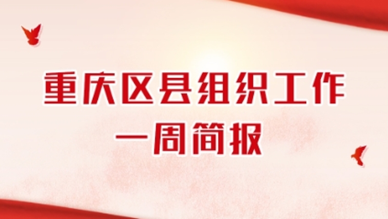 重庆区县组织工作一周简报（3.10-3.16）