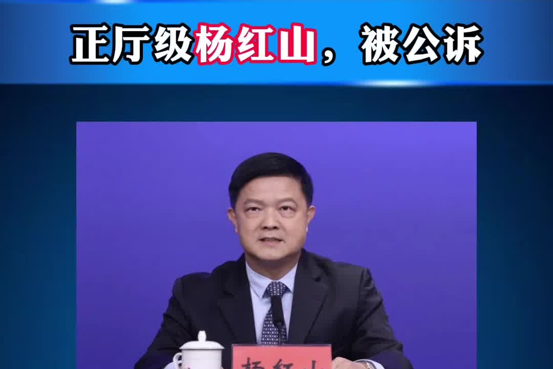 正厅级杨红山，被公诉