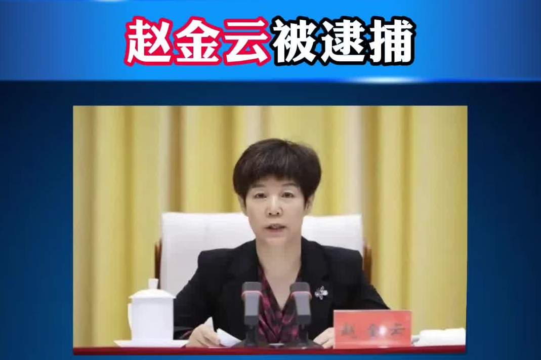 副部级赵金云，被逮捕