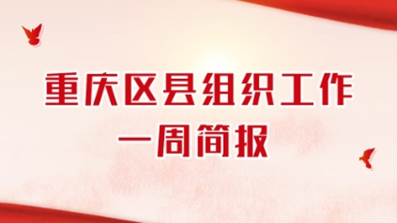 重庆区县组织工作一周简报（5.5-5.11）