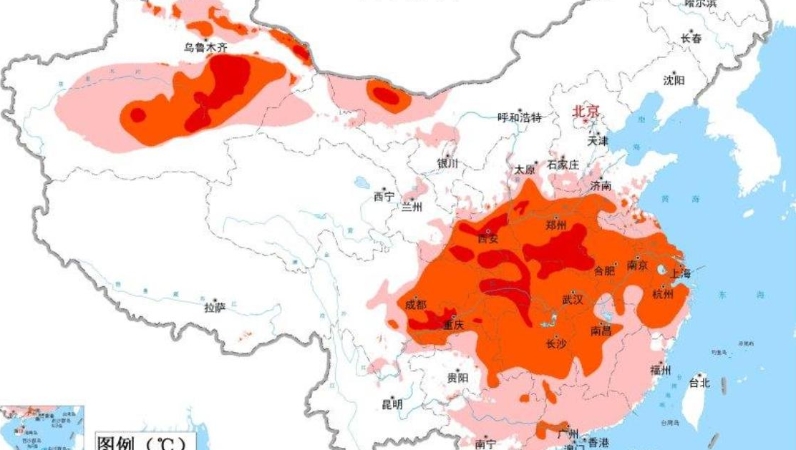 高温+强对流双预警齐发　重庆部分地区气温可达40℃以上