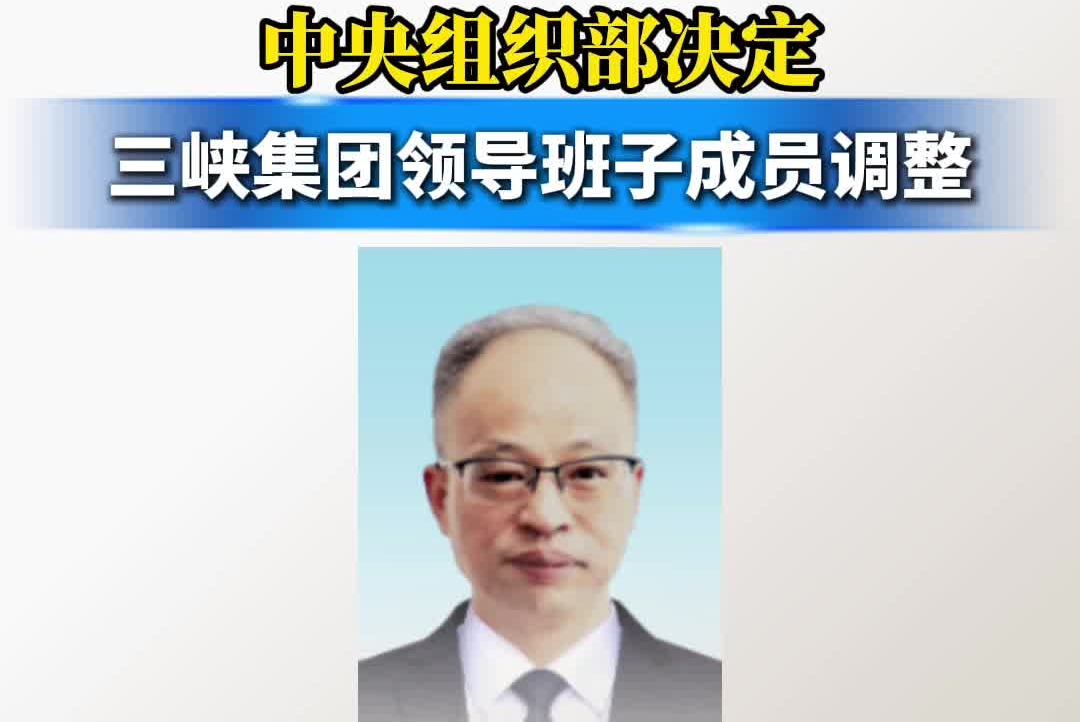 中央组织部决定：三峡集团领导班子成员调整