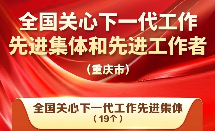 重庆市19个集体和39名个人荣获全国表彰