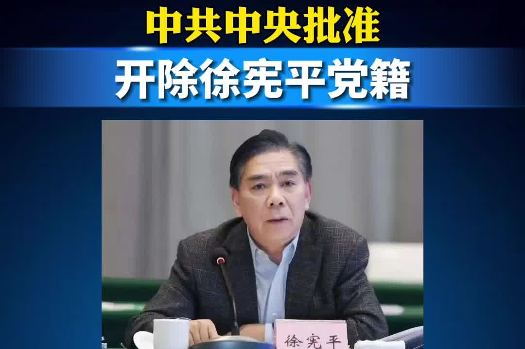 国家发改委原副主任徐宪平被开除党籍