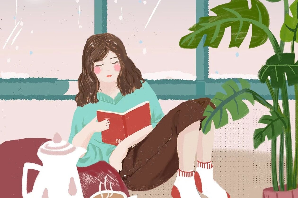 天冷了　读书暖暖吧