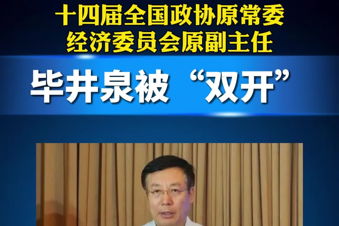 毕井泉被“双开”！#反腐倡廉 #经济委员会