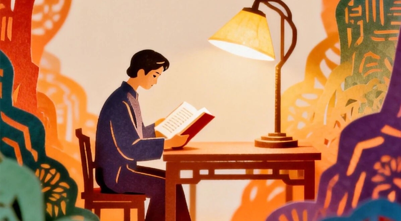 心栖剪纸林 静品文字甜