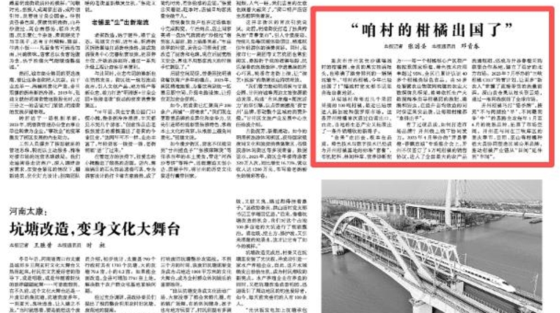 光明日报看重庆｜“咱村的柑橘出国了”