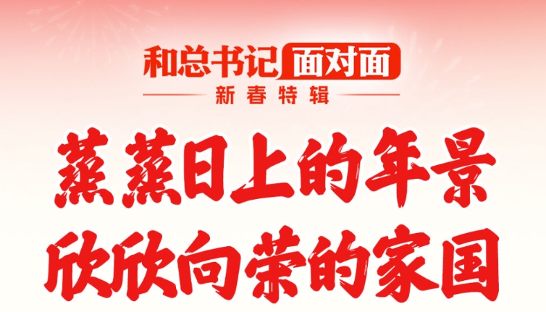 蒸蒸日上的年景，欣欣向荣的家国