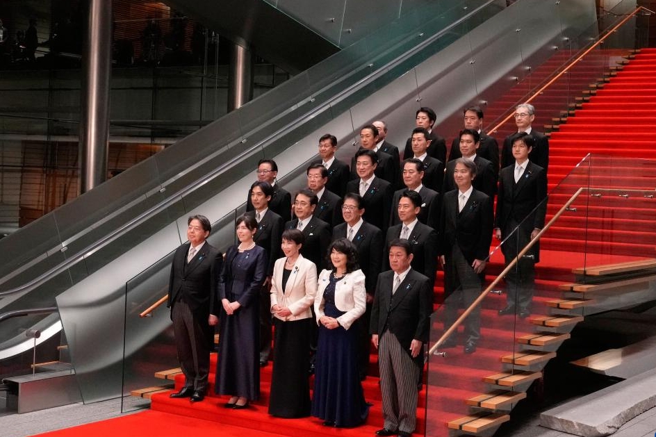 高市早苗组建新内阁 上届阁僚全部留任