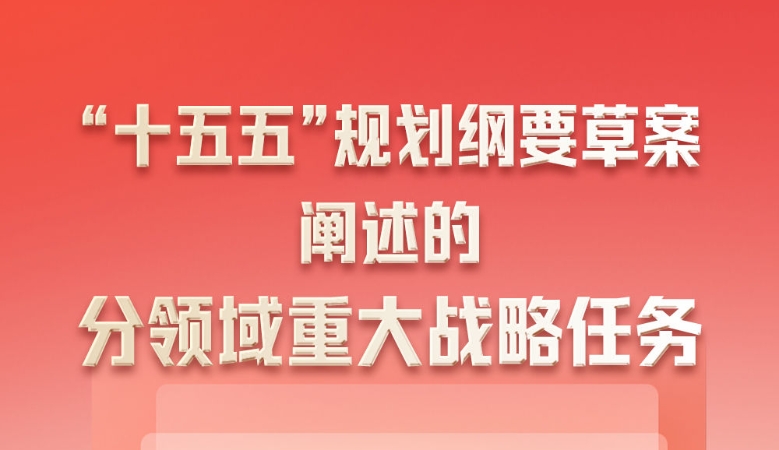 ​“十五五”规划纲要草案阐述的分领域重大战略任务