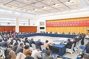 重庆代表团：无人机亮相引来“长枪短炮”