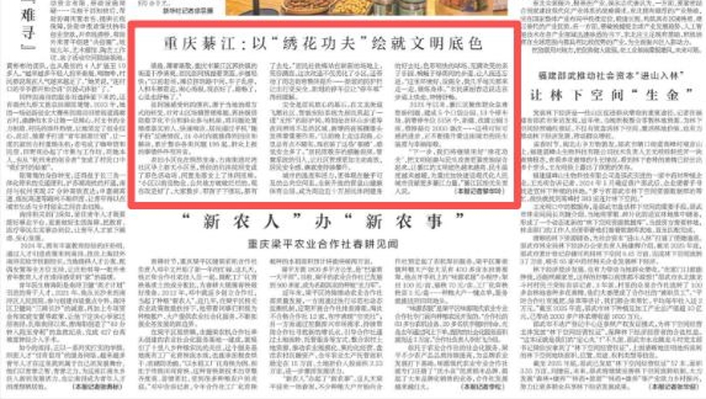 新华每日电讯看重庆｜綦江：以“绣花功夫”绘就文明底色