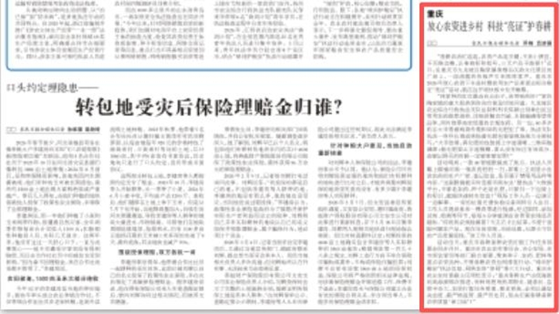 农民日报看重庆｜放心农资进乡村 科技“亮证”护春耕
