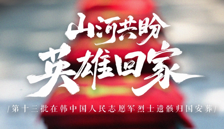 今天，以最高礼遇接迎英雄回家