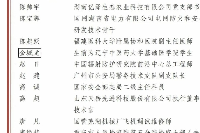 获奖名单上，他的名字被加上了方框……