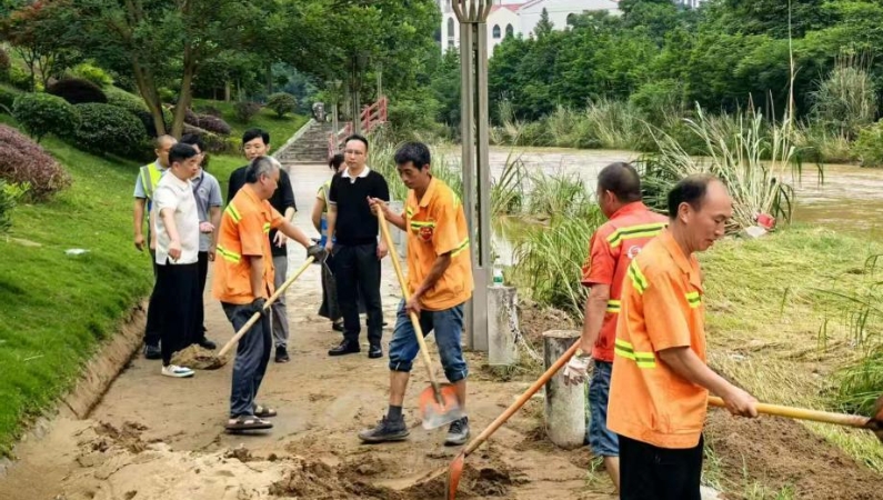 重庆万盛经开区：党员干部筑牢防汛救灾“红色堤坝”