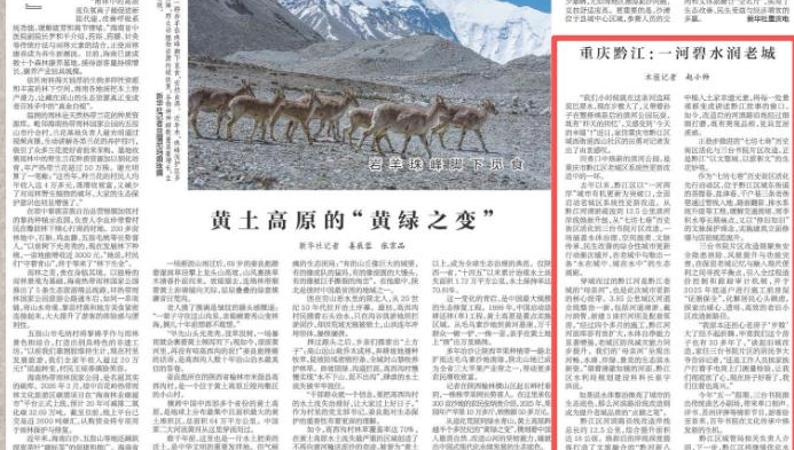 新华每日电讯看重庆｜黔江：一河碧水润老城