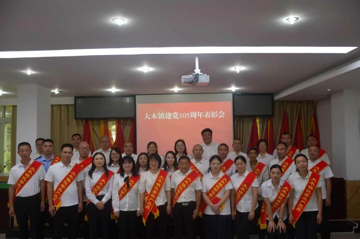 对标先进践初心 实干争先谱新篇——涪陵区大木镇召开“两优一先”表彰大会并走访慰问困难党员