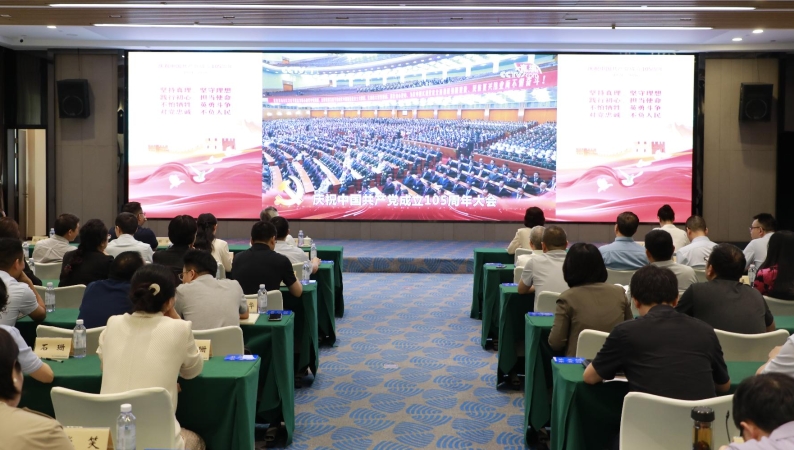 重庆市人力资源和社会保障局组织收听收看庆祝中国共产党成立105周年大会