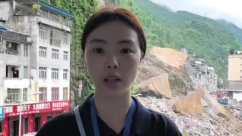 7月18日，重庆彭水，多只搜救犬进入山体崩塌救援现场，其中搜救犬“子歇”疑似发现生命信号