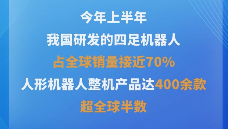 我国人形机器人整机产品超全球半数