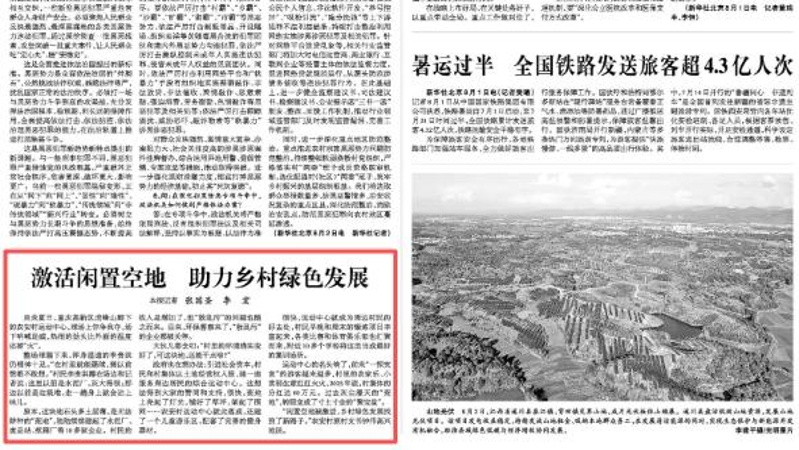 光明日报看重庆｜激活闲置空地 助力乡村绿色发展
