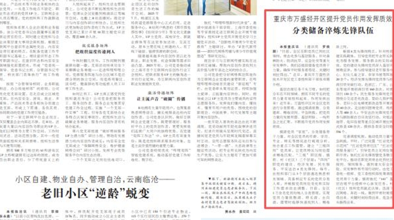 重庆市万盛经开区提升党员作用发挥质效 分类储备淬炼先锋队伍